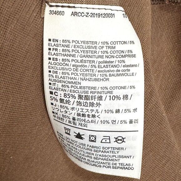 Arc'teryx Tan Mock Neck Turtleneck Top Womens Size Small Lumin Jute Heather - Picture 8 of 8